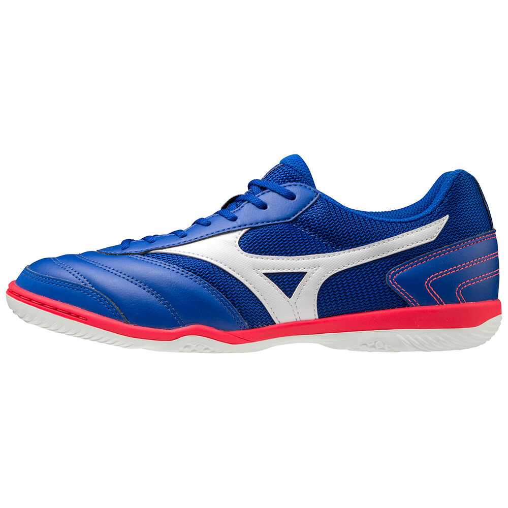 Mens Mizuno MRL Sala Club IN Soccer Shoes Blue/White Philippines (WTPGHU687)